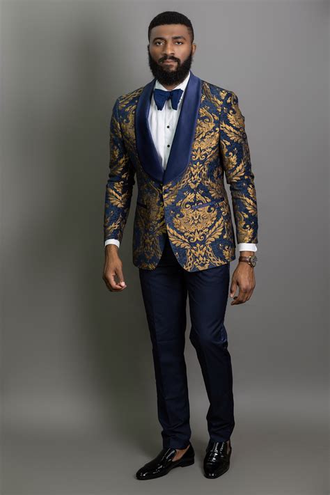 navy blue prom suits